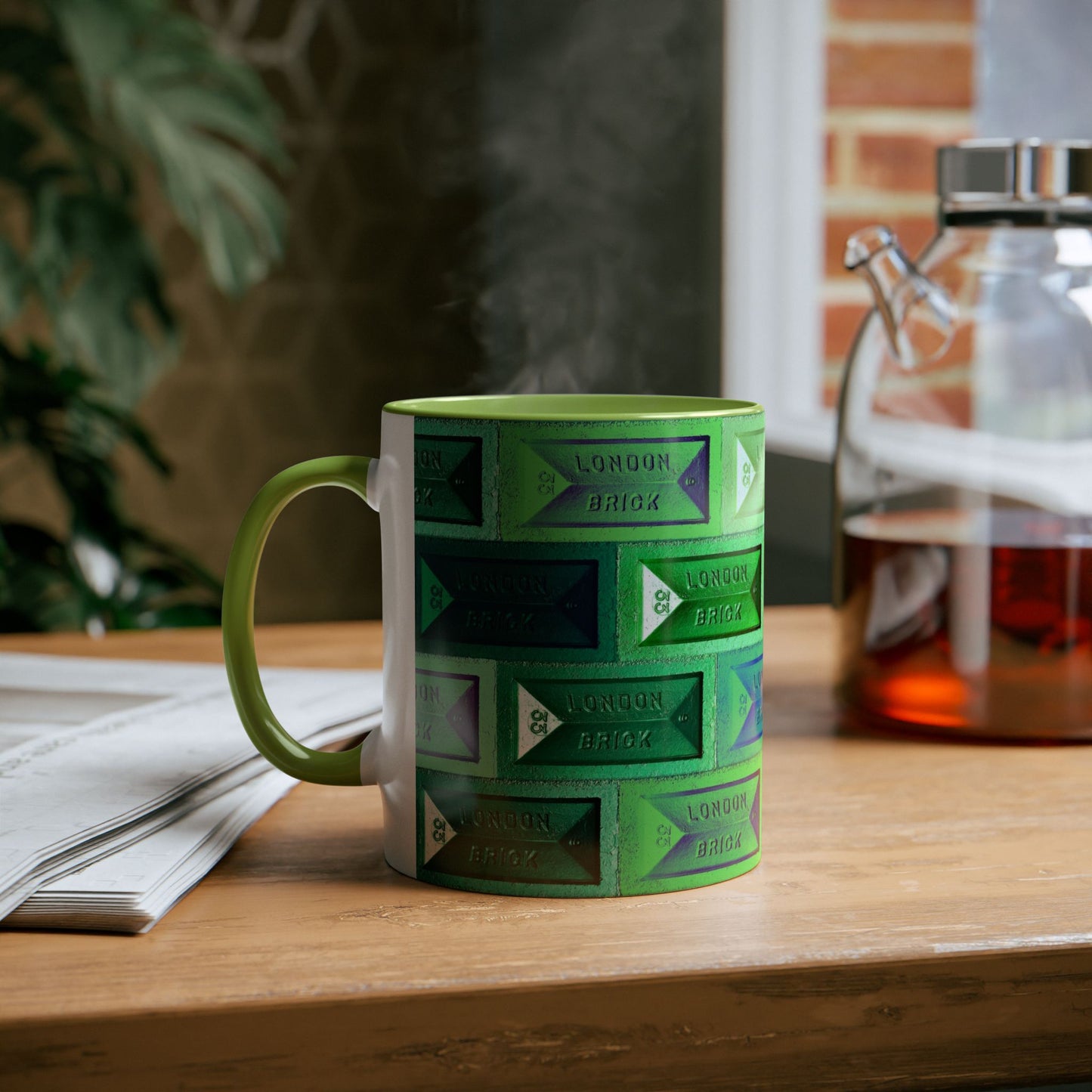 Green with Envy London Brick Mug