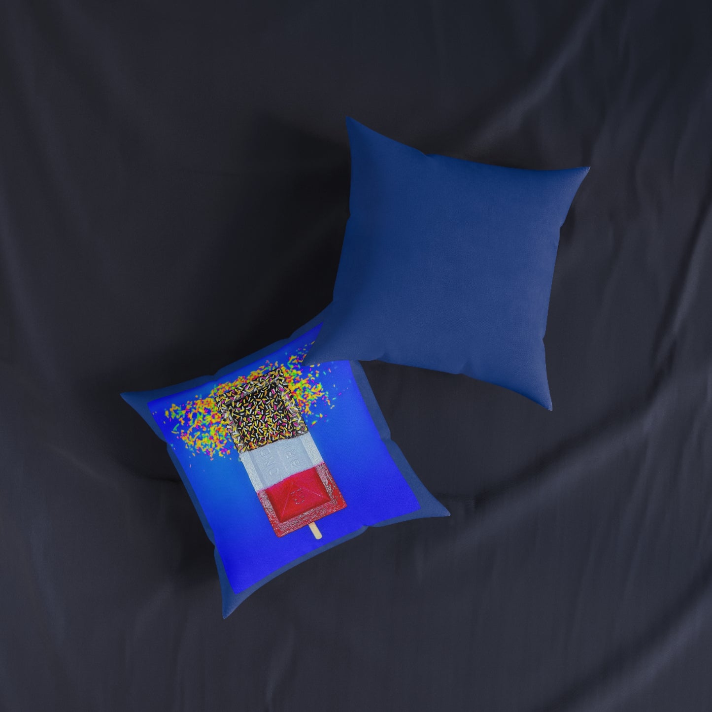 Pop Art Square Pillow - F.A.B, Fabulous Art Brick Design