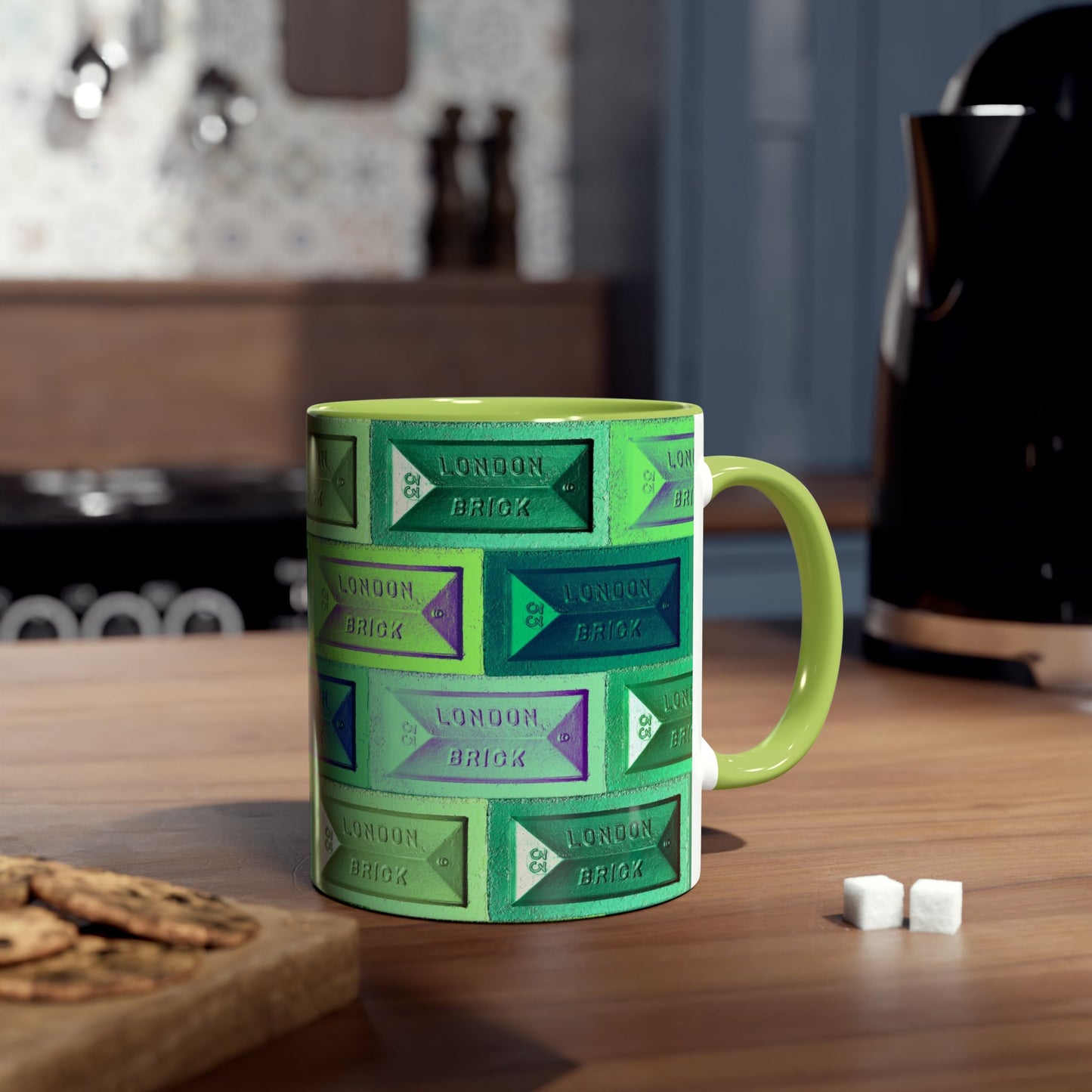 Green with Envy London Brick Mug